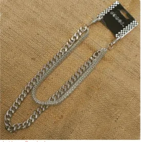 17” Chrome Wallet Chain With Double Chain