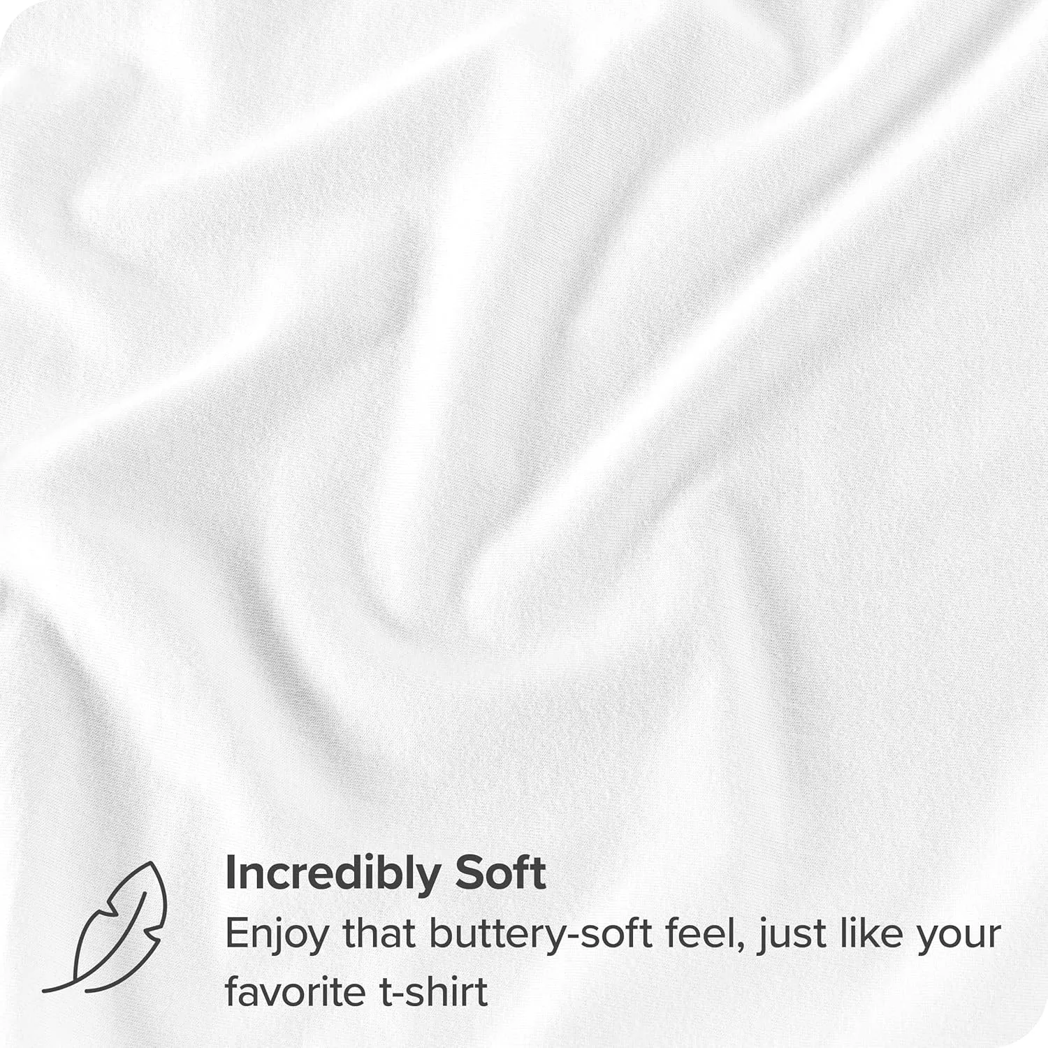Bare Home 100% Organic Cotton Jersey Fitted Sheet - Full Size - Ultra Soft - Deep Pocket Fitted Sheet - 100% Cotton - Ring Spun Yarns (Full, White)