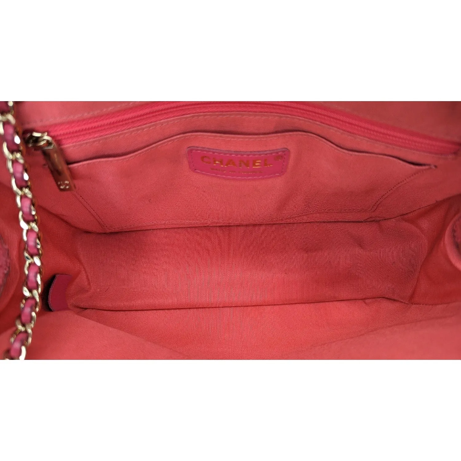 Chanel Bag Pink Quilted Tweed CC Camera Case