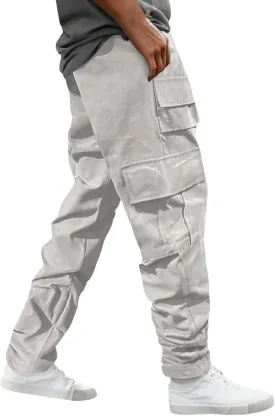 Chinos Pants Men Jeans Work Tactical Joggers Skinny Slim Fit Body Stretch Regular Fit Cargo Joggers Football Yoga