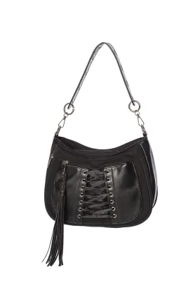 Corset Grommet Shoulder Bag