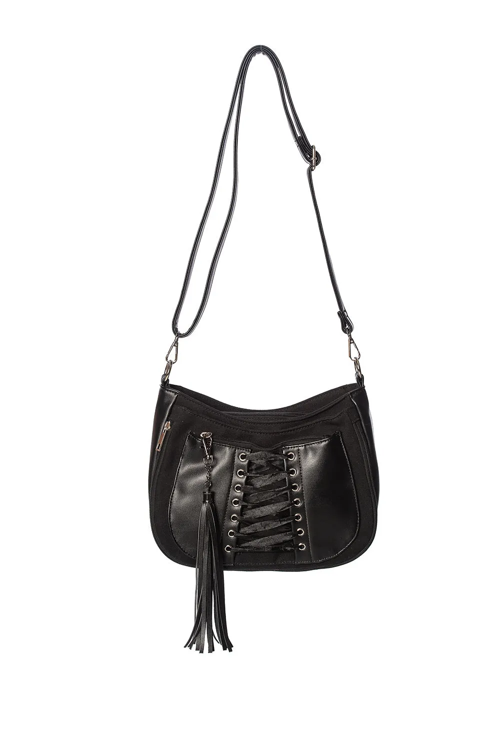 Corset Grommet Shoulder Bag