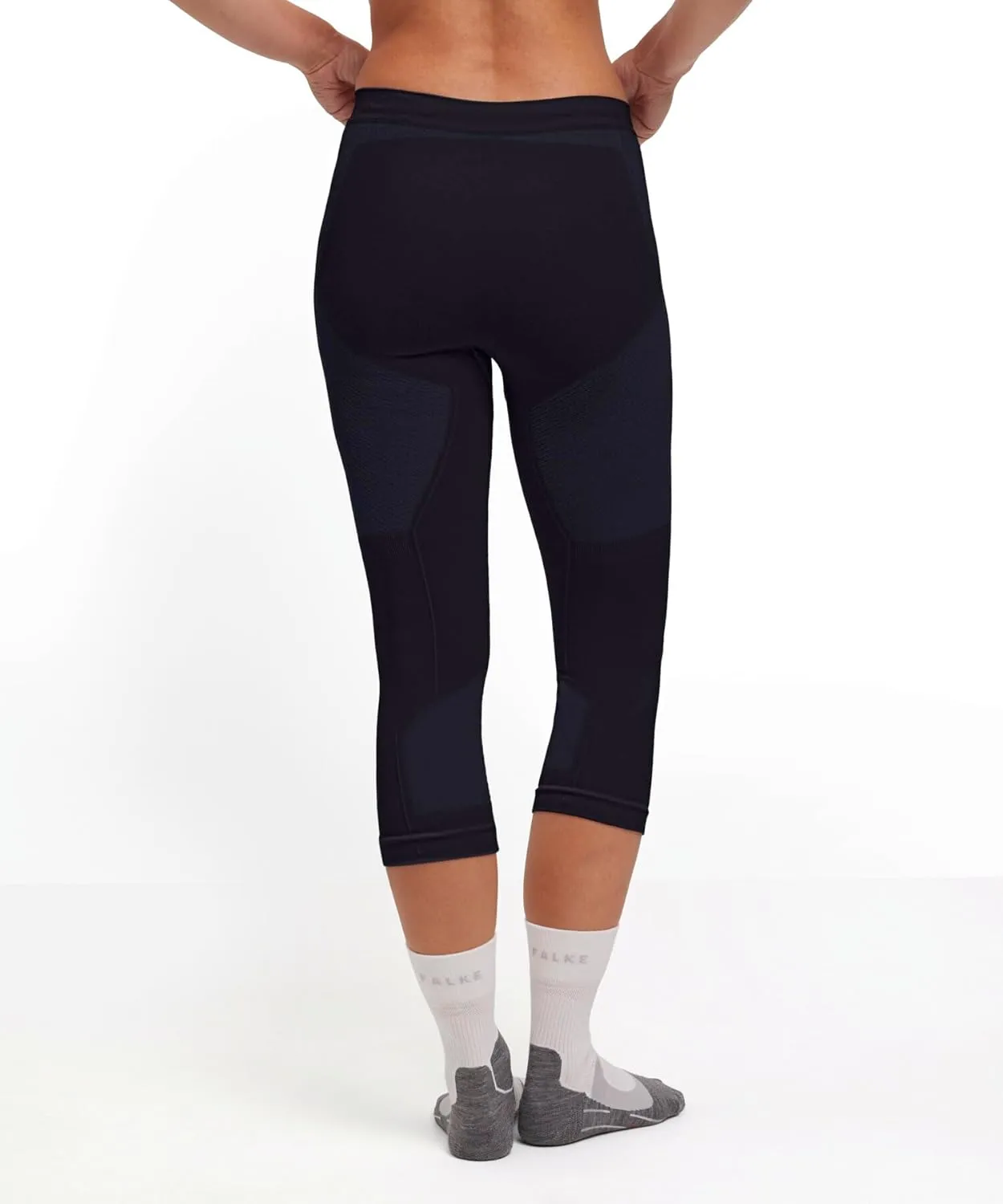 FALKE Women's Warm 3/4 Base Layer Bottom, 1 Piece