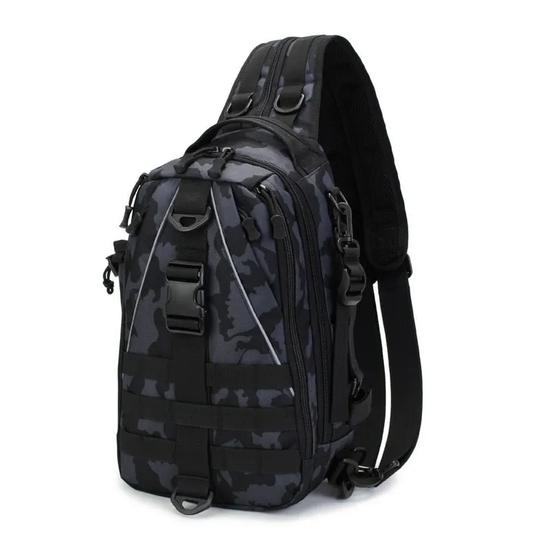 Fishing Tackle Waterproof Backpack Padded Shoulders/Backs, Rod Holders