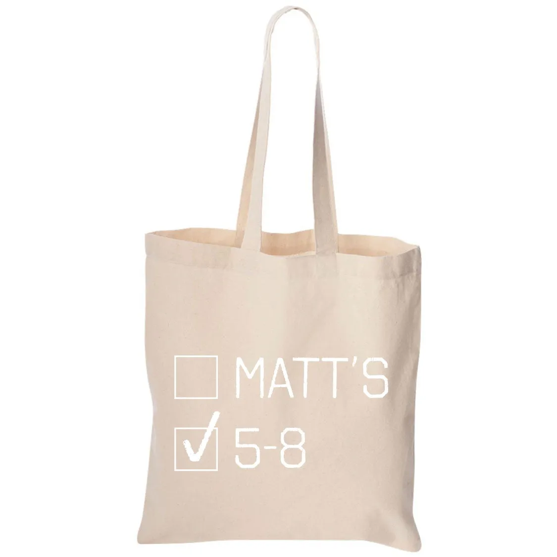 I Vote 5-8 Minnesota Canvas Tote Bag
