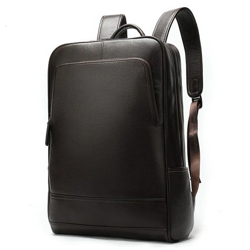 Men's Business Leather Backpack