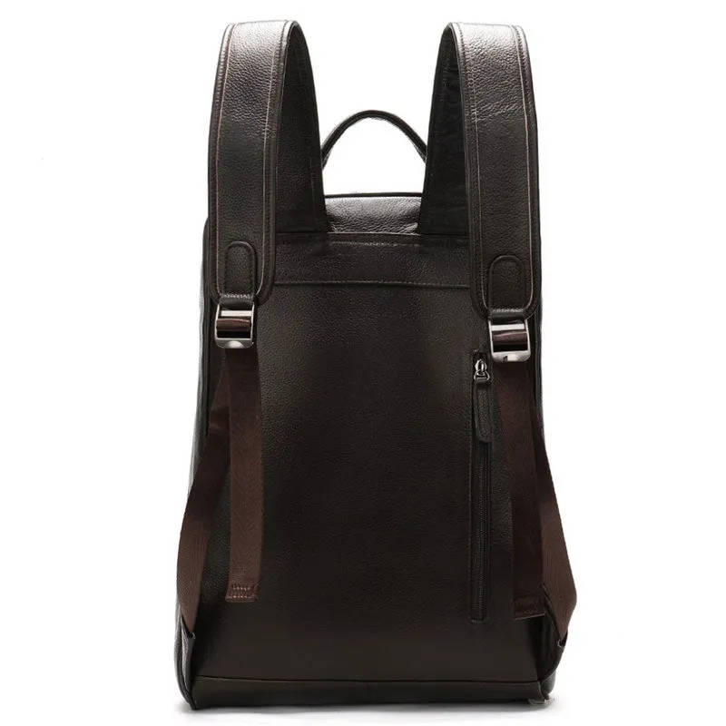 Men's Business Leather Backpack