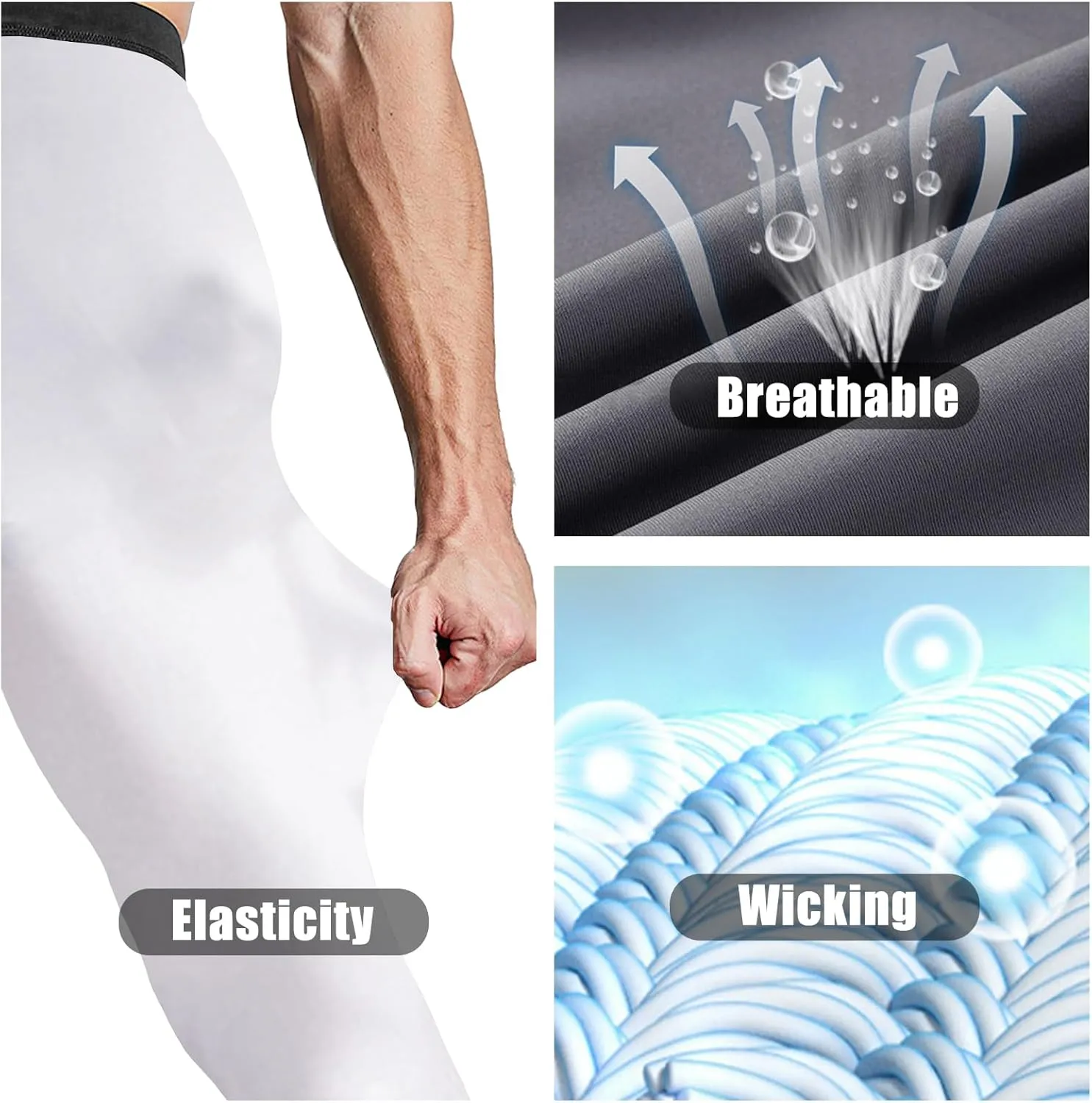 Men??s Compression Pants Athletic Running Leggings Workout Tights Quick Dry Base Layer Basketball Sports Underpants