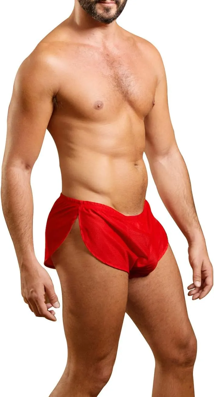 Mens Extreme Mesh Shorts with Large Split Sides
