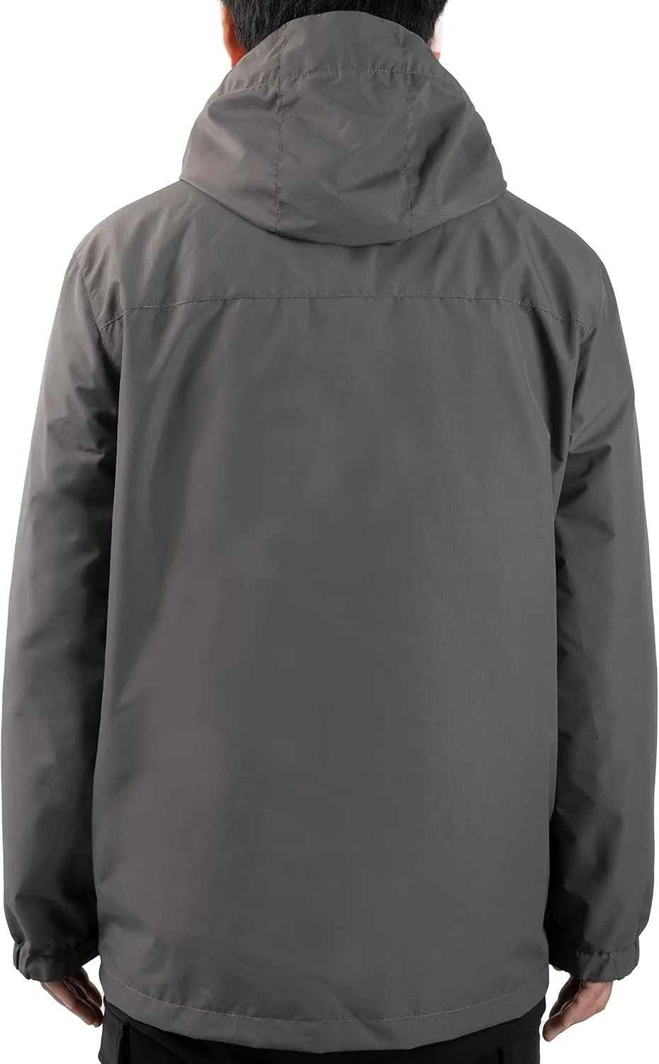 Mens Rain Jacket Lightweight Waterproof With Hooded Outdoor Raincoat Jacket For Hiking Travel