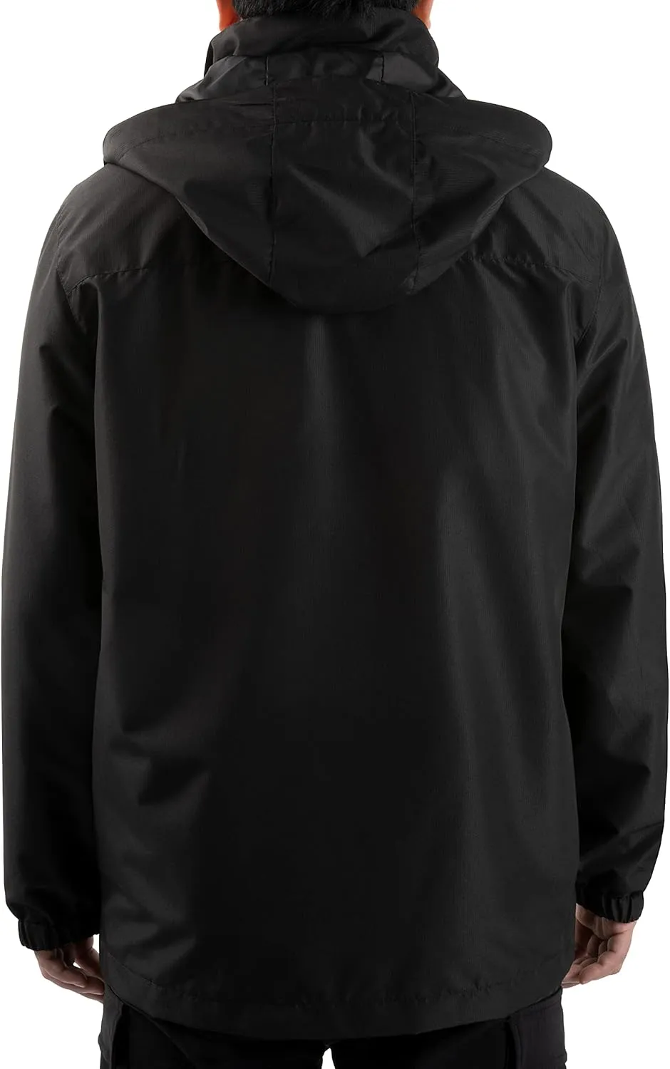 Mens Rain Jacket Lightweight Waterproof With Hooded Outdoor Raincoat Jacket For Hiking Travel