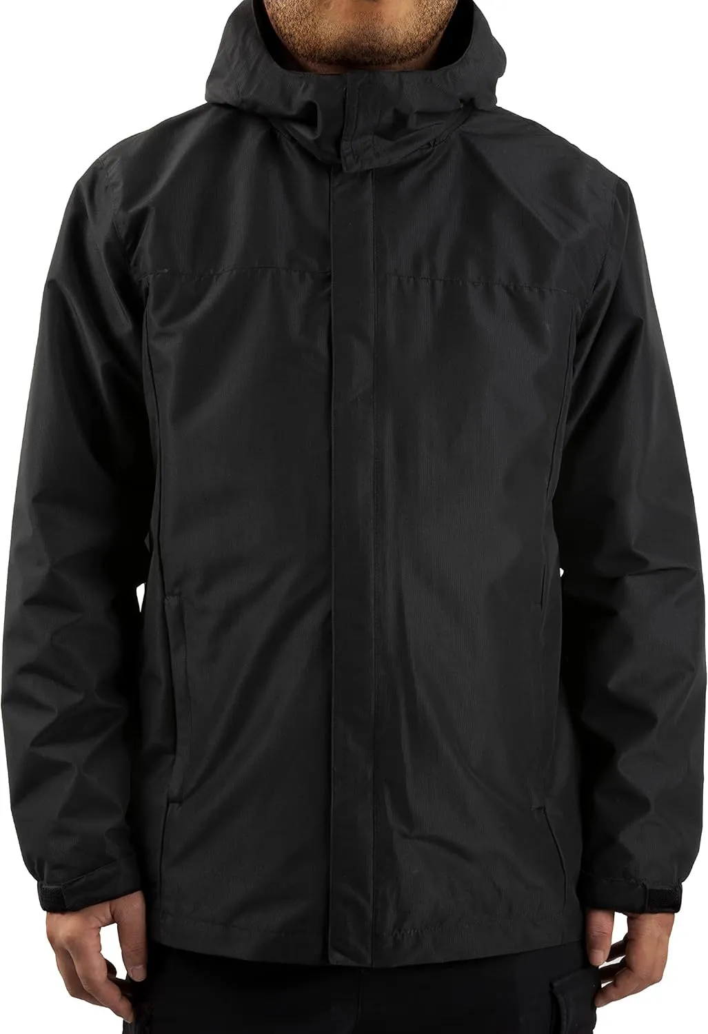 Mens Rain Jacket Lightweight Waterproof With Hooded Outdoor Raincoat Jacket For Hiking Travel