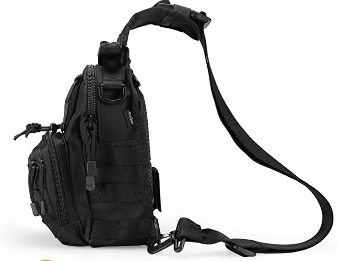 PMMT1004  Tactical Sling Bag Pack Military Rover Shoulder Backpack EDC Assault Range Bag, Water-Resistant