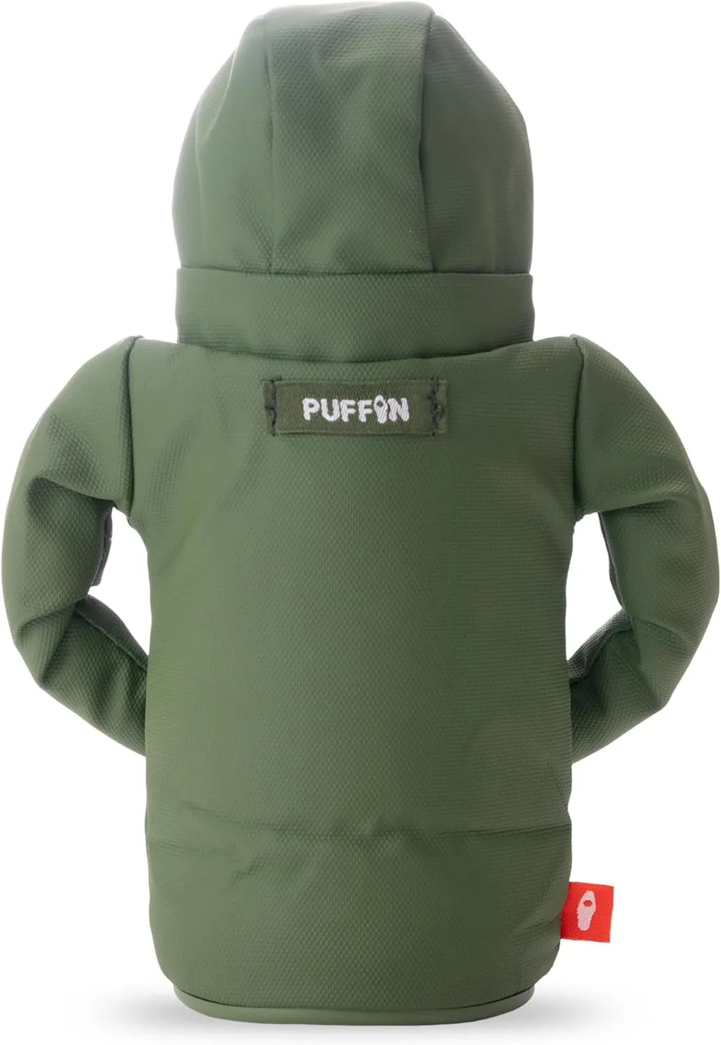 Puffin - The Raincoat Jacket - Insulated Tall Can & Bottle Cooler I Beer Bottle & Soda Can Insulator, Keep Drinks and Beverages Cold - Olive Green