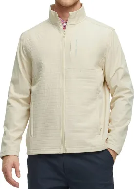 Rouen Mens Golf Raincoat Jacket Zipper Pockets Lightweight Softshell Hooded Water-resistant Spring Fall Outdoor Windbreaker
