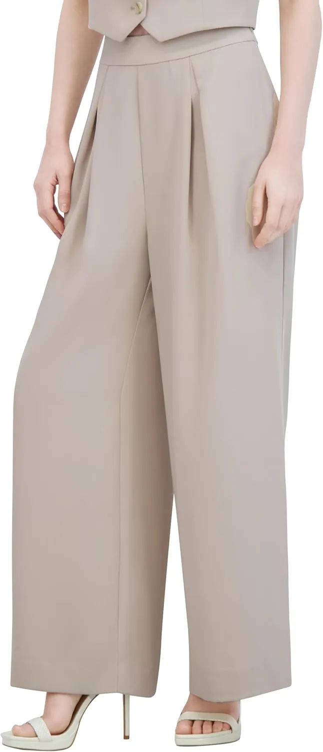 Women's Pleated Wide Leg Pants