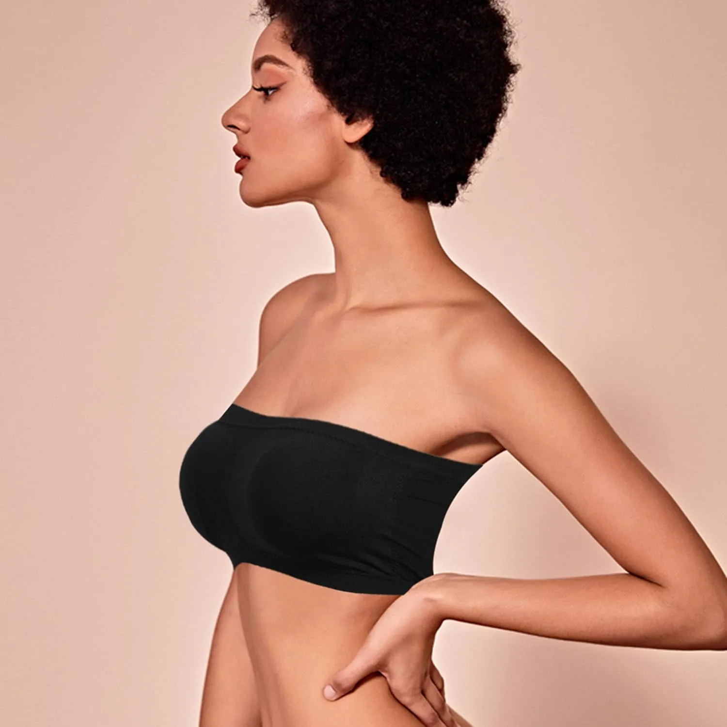 Women's Strapless Bralette Seamless Bandeau Tube Top Bra 3 & 2 Packs