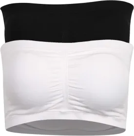 Women's Strapless Bralette Seamless Bandeau Tube Top Bra 3 & 2 Packs
