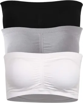 Women's Strapless Bralette Seamless Bandeau Tube Top Bra 3 & 2 Packs