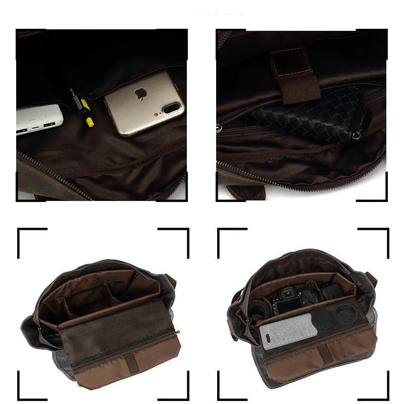 Woosir Canvas Camera Briefcase Bag